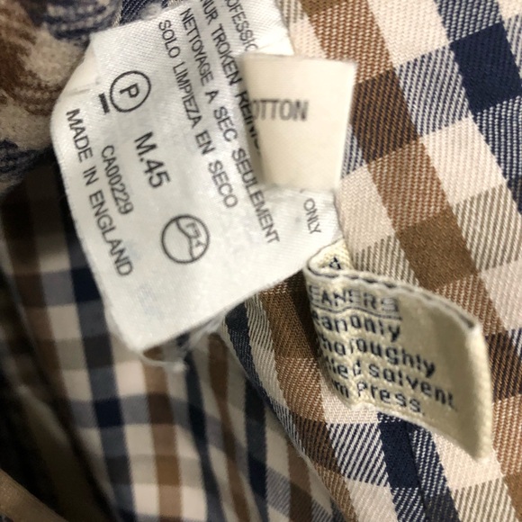 Iconic Aquascutum of London men vintage trenchcoat made in England - Picture 7 of 9